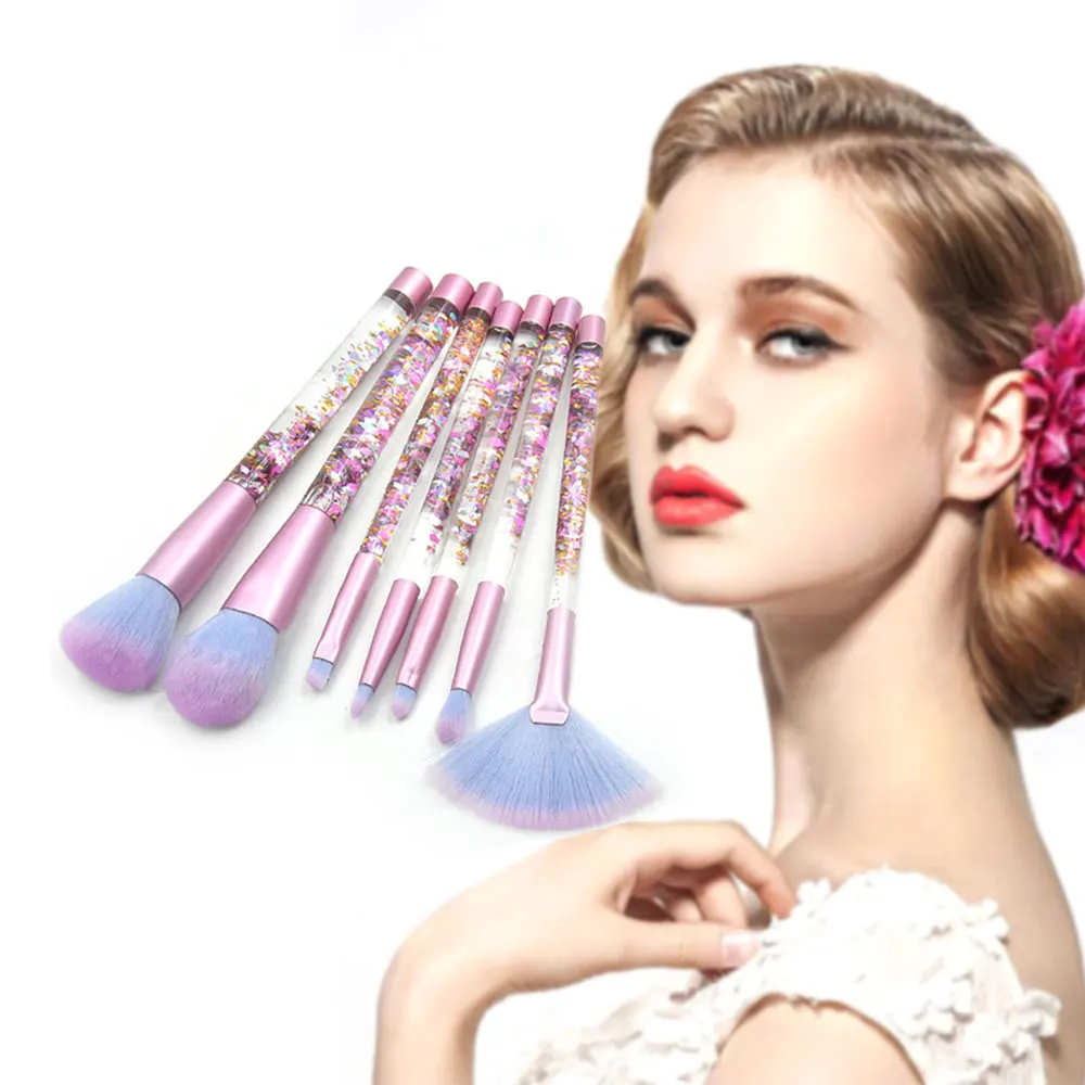 New 7-piece Makeup Brush Shiny Liquid Handle Makeup Brush Set Foundation Blend Eye Shadow Makeup Beauty Cosmetics Accessories 
New 7-piece Makeup Brush Shiny Liquid Handle Makeup Brush Set Foundation Blend Eye Shadow Makeup Beauty Cosmetics Accessories