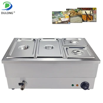 

4-Tanks Multi-functional Electric Bain Marie Chafing Dish Commercial Use Food Warmers Buffet Stainless Steel Food Steamer Warmer