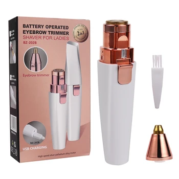 2 In 1 Electric Eyebrow Trimmer Hair Remover Women Automatic Eyebrow Epilator LED Micro Body Lipstick Shape Razor Makeup Tool
2 In 1 Electric Eyebrow Trimmer Hair Remover Women Automatic Eyebrow Epilator LED Micro Body Lipstick Shape Razor Makeup Tool