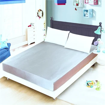 Solid Color Mattress Protector Bed Sheets Simulated Satin Silk Fitted Sheet On Elastic On Elastic Band Drap Housse de Matela
Solid Color Mattress Protector Bed Sheets Simulated Satin Silk Fitted Sheet On Elastic On Elastic Band Drap Housse de Matela