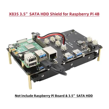 Raspberry Pi 4B X835 Storage Expansion Board Supports 3.5 inch SATA HDD for Raspberry Pi 4 Model B only
Raspberry Pi 4B X835 Storage Expansion Board Supports 3.5 inch SATA HDD for Raspberry Pi 4 Model B only