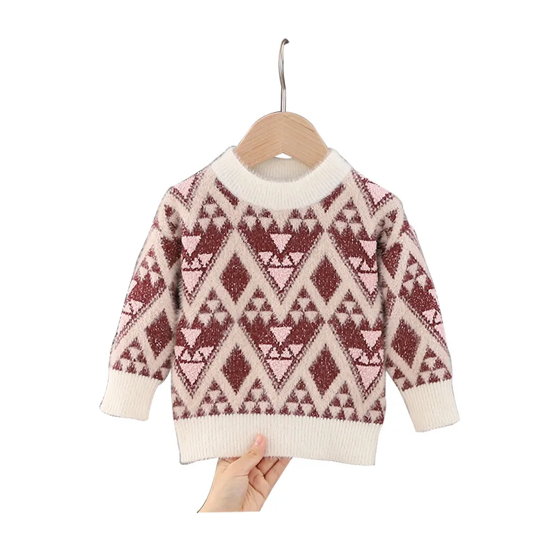 2020 Winter Children's Clothes Girls Sweaters Long Sleeve Triangle Pattern Flocking Baby Girl Pullover Sweaters Kids Top D07085
2020 Winter Children's Clothes Girls Sweaters Long Sleeve Triangle Pattern Flocking Baby Girl Pullover Sweaters Kids Top D07085