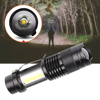 Portable Flashlight Zoomable USB Charging LED Mini Flashlight 3 Modes XPE LED Flashlight COB LED Flashlight 
Portable Flashlight Zoomable USB Charging LED Mini Flashlight 3 Modes XPE LED Flashlight COB LED Flashlight