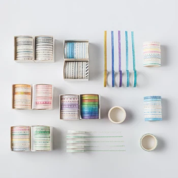 10pcs Basic Frame Paper Washi Tape Set 5mm Lace Kawaii Pattern Rainbow Color Adhesive Masking Tapes Stickers Decoration A6701
10pcs Basic Frame Paper Washi Tape Set 5mm Lace Kawaii Pattern Rainbow Color Adhesive Masking Tapes Stickers Decoration A6701