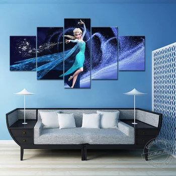 Unframed 5 Piece Frozen 2 Elsa Wall Art Picture for Living Room Decor Cartoon Painting Movie Poster HD Print Canvas Painting
Unframed 5 Piece Frozen 2 Elsa Wall Art Picture for Living Room Decor Cartoon Painting Movie Poster HD Print Canvas Painting