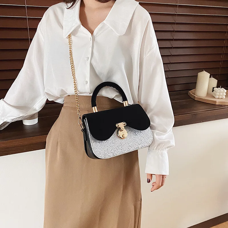 Small zhong kuan Hand Square Sling Bag 2020 Early Spring New Style WOMEN'S Bag Dull Polish Sequin Joint Debutante-Style Fashion
Small zhong kuan Hand Square Sling Bag 2020 Early Spring New Style WOMEN'S Bag Dull Polish Sequin Joint Debutante-Style Fashion