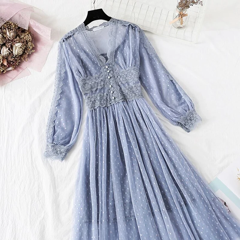 Женское платье в горошек комплект из 2 предметов весна лето 2020 винтажное вечернее