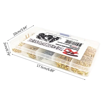 Universal Golden Screws Silver Washers Nuts Box Set for HSP Axial SCX10 TRX4 1/8 1/10 Remote Control RC Model Car
Universal Golden Screws Silver Washers Nuts Box Set for HSP Axial SCX10 TRX4 1/8 1/10 Remote Control RC Model Car