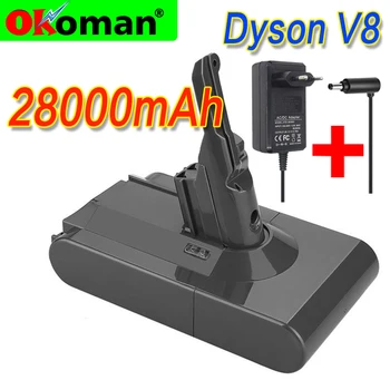 Dyson V8 battery 28000mAh 21.6V Li-ion Battery for dyson dc62 battery DC58 DC59 DC61 DC74 SV09 Vacuum Cleaner Battery + charger
Dyson V8 battery 28000mAh 21.6V Li-ion Battery for dyson dc62 battery DC58 DC59 DC61 DC74 SV09 Vacuum Cleaner Battery + charger