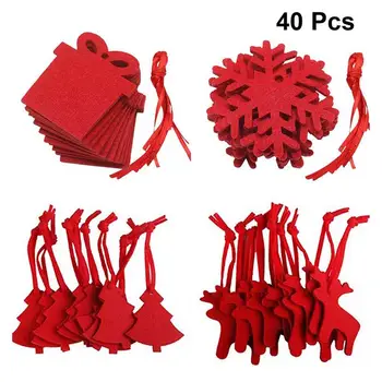 40pcs Felt Christmas Pendant Nonwovens Christmas Tree Hanging Pendant Home Christmas Ornament for Home Store Office
40pcs Felt Christmas Pendant Nonwovens Christmas Tree Hanging Pendant Home Christmas Ornament for Home Store Office