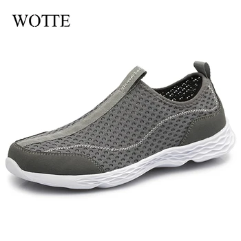 WOTTE Men Casual Shoes Summer Super Lightweight Breathable Mesh Shoes Male Outdoor Quick Dry Slip-on Loafers chaussure homme
WOTTE Men Casual Shoes Summer Super Lightweight Breathable Mesh Shoes Male Outdoor Quick Dry Slip-on Loafers chaussure homme
