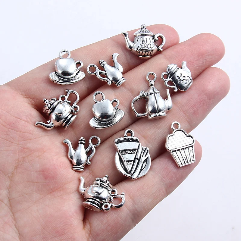 20pcs Ancient Silver Color Teapot Alloy Pendant Charms DIY Jewelry Making Necklace Bracelet Handmade Jewelry Accessoires 
20pcs Ancient Silver Color Teapot Alloy Pendant Charms DIY Jewelry Making Necklace Bracelet Handmade Jewelry Accessoires