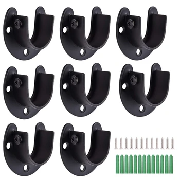 8Pcs/Set 1-1/3Inch Stainless Steel Bracket Rod Socket Flange Holder U Shaped Bracket End for Closet Shower Curtain
8Pcs/Set 1-1/3Inch Stainless Steel Bracket Rod Socket Flange Holder U Shaped Bracket End for Closet Shower Curtain