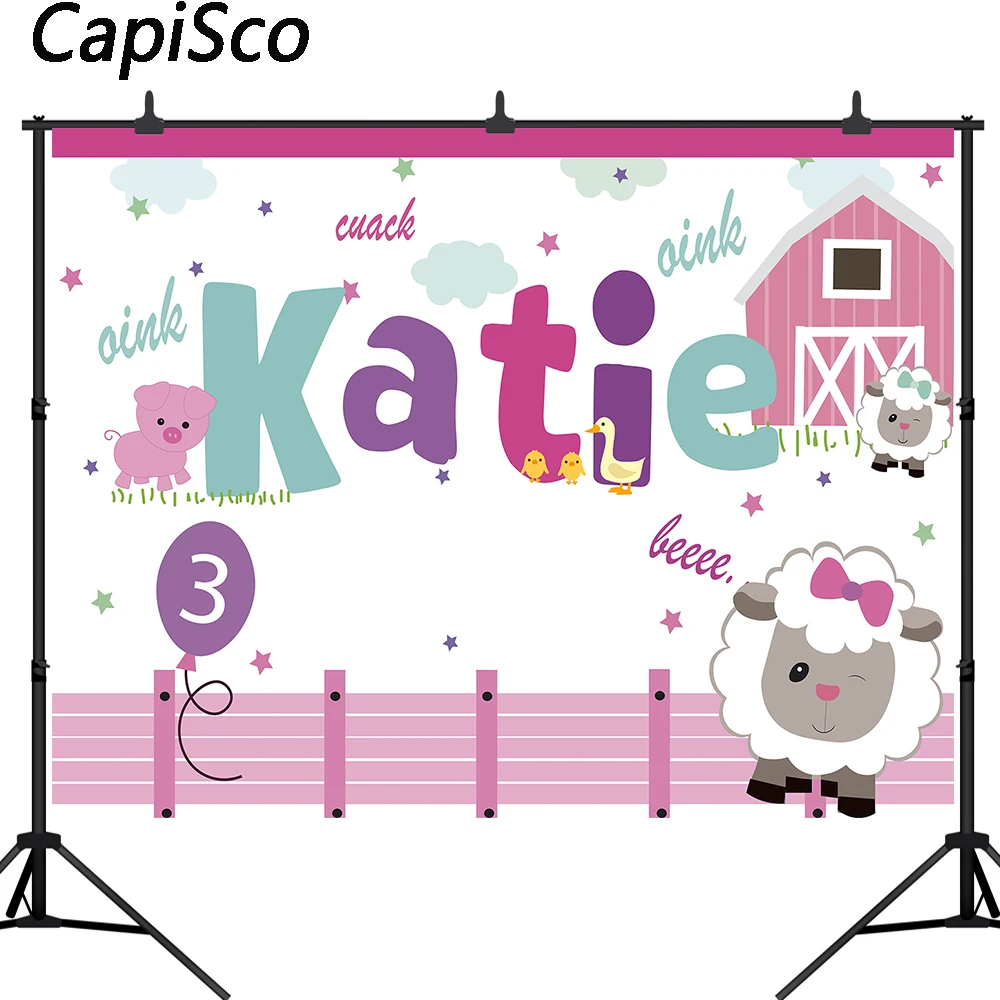 Capisco Farm Theme Pink Barn Photo Backdrop Animal Birthday Party Decoration Props custom Photography Background Sheep Pig
Capisco Farm Theme Pink Barn Photo Backdrop Animal Birthday Party Decoration Props custom Photography Background Sheep Pig