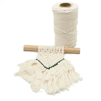 4mm Macrame Rope 4 Strand Twisted String Cotton Cord DIY Handmade Wall Hanging Q39B
4mm Macrame Rope 4 Strand Twisted String Cotton Cord DIY Handmade Wall Hanging Q39B