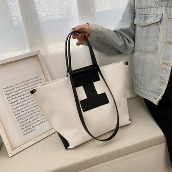 2020 New Female Canvas Bag Fashion Simple Shoulder Bag Large Capacity Handbag Shopping Bag Purses and Handbags Luxury Handbag
2020 New Female Canvas Bag Fashion Simple Shoulder Bag Large Capacity Handbag Shopping Bag Purses and Handbags Luxury Handbag