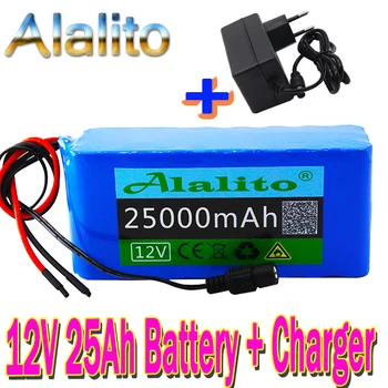 100%original 18650 12V Battery pack Large capacity 12v 25ah 18650 lithium battery protection board 12v 25000mAh capacity+Charger
100%original 18650 12V Battery pack Large capacity 12v 25ah 18650 lithium battery protection board 12v 25000mAh capacity+Charger