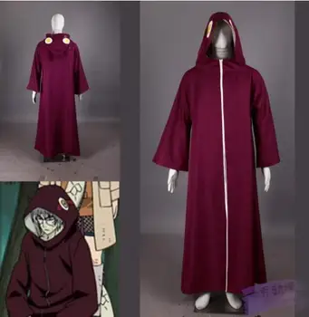

Anime Naruto cosplay Kabuto Yakushi Cosplay Costumes Unisex Outfits Red Cloak Casual Clothes Any Size