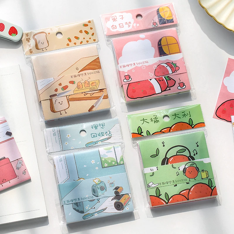 Mr.Paper 30pcs 4 Designs Cartoon Colorful Fruit Memo Pads Self Sticky Notepad Diary Writing Points Creative Notes Memo Pads Deco
Mr.Paper 30pcs 4 Designs Cartoon Colorful Fruit Memo Pads Self Sticky Notepad Diary Writing Points Creative Notes Memo Pads Deco