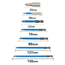 25mm-150mm 1/4" Hex Shank Fits Magnetic PH2 Long Reach Electric Screwdriver Bits Exactness Single /Cross Head Power Tool
25mm-150mm 1/4" Hex Shank Fits Magnetic PH2 Long Reach Electric Screwdriver Bits Exactness Single /Cross Head Power Tool