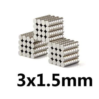 200/500/1000pcs 3x1.5 mm Powerful Magnets 3mm x 1.5mm Permanent Small Round Magnet 3x1.5mm Thin Neodymium Magnet Super Strong
200/500/1000pcs 3x1.5 mm Powerful Magnets 3mm x 1.5mm Permanent Small Round Magnet 3x1.5mm Thin Neodymium Magnet Super Strong
