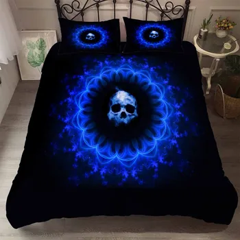 Thriller Skull Bedding Set Doona Bedroom Decor Hypoallergenic Blue Black Quilt Cover Comforter Cover 1PC Duvet Cover Pillowcase
Thriller Skull Bedding Set Doona Bedroom Decor Hypoallergenic Blue Black Quilt Cover Comforter Cover 1PC Duvet Cover Pillowcase