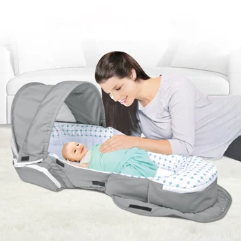 Fashion Multi-function Baby Travel Bed Sunscreen Mosquito Control Infant Portable Bed High-capacity Storage Newborn Folding Bed
Fashion Multi-function Baby Travel Bed Sunscreen Mosquito Control Infant Portable Bed High-capacity Storage Newborn Folding Bed