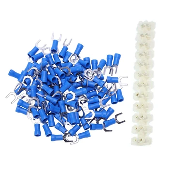 1Pcs 30A Dual Rows 12 Positions Electrical Barrier Terminal Block & 100Pcs Insulated Fork Spade Connector 14-16AWG 6Mm
1Pcs 30A Dual Rows 12 Positions Electrical Barrier Terminal Block & 100Pcs Insulated Fork Spade Connector 14-16AWG 6Mm
