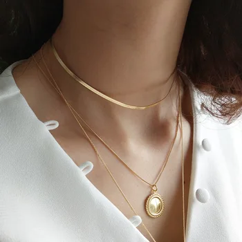 925 Sterling Silver Choker Necklace Women Choker Simple Flat Snake Necklace Short Neck Chain
925 Sterling Silver Choker Necklace Women Choker Simple Flat Snake Necklace Short Neck Chain