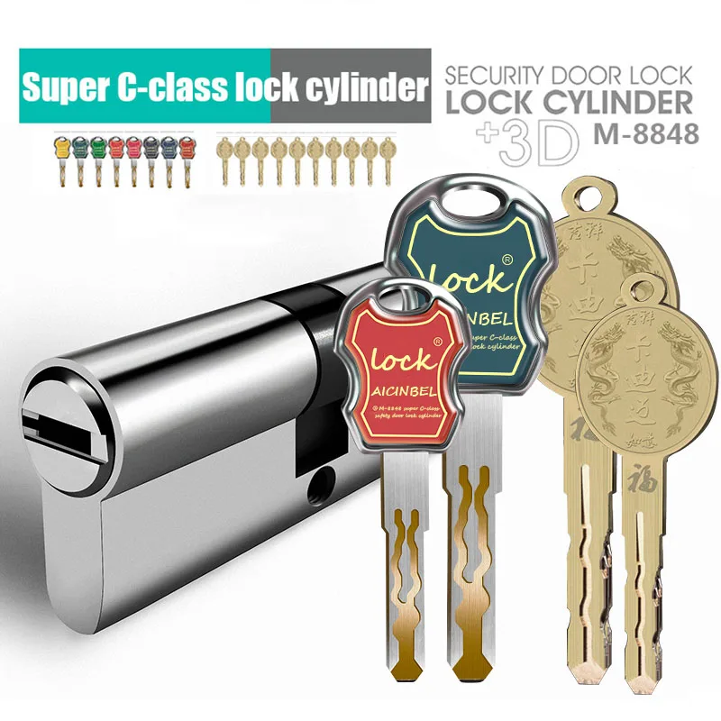 European standard anti-theft door lock 304 stainless steel lock core gate Lock cylinder entrance Lock cylinders
European standard anti-theft door lock 304 stainless steel lock core gate Lock cylinder entrance Lock cylinders