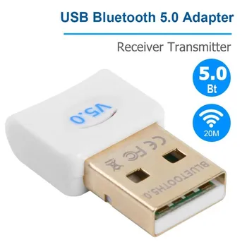 Bluetooth 5.0 USB Wireless Transmitter Receiver Adapter with Built-in Driver CD for Windows 7/8/10 / Vista / XP
Bluetooth 5.0 USB Wireless Transmitter Receiver Adapter with Built-in Driver CD for Windows 7/8/10 / Vista / XP