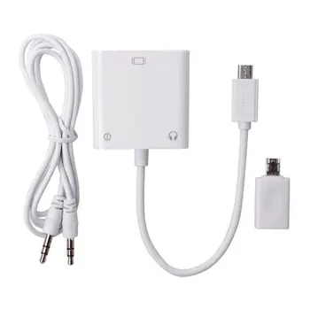 Micro USB To VGA Adapter Converter Video To Audio Converter Micro USB To VGA HD Mobile Phone TV Connection
Micro USB To VGA Adapter Converter Video To Audio Converter Micro USB To VGA HD Mobile Phone TV Connection