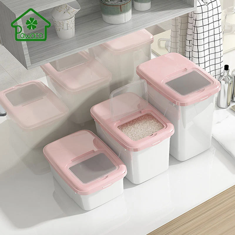 Pawaca 5/10/15Kg Rice Storage Box Sealed Moisture-proof Large Capacity Grain Flour Container Kitchen Rice Storage Box Flip Cover
Pawaca 5/10/15Kg Rice Storage Box Sealed Moisture-proof Large Capacity Grain Flour Container Kitchen Rice Storage Box Flip Cover
