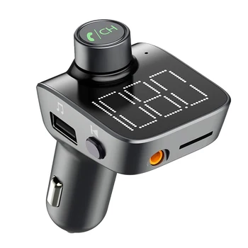 T15 Bluetooth 5.0 Aux Receiver Car Mp3 Player Fm Transmitter Dual USB Car Charger USB Flash
T15 Bluetooth 5.0 Aux Receiver Car Mp3 Player Fm Transmitter Dual USB Car Charger USB Flash