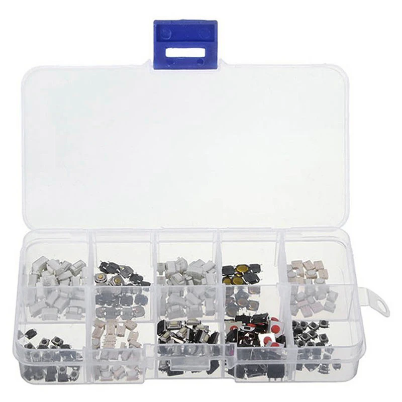 250 Tactile Pushbutton Switches Instant Tact Classification Kit
250 Tactile Pushbutton Switches Instant Tact Classification Kit