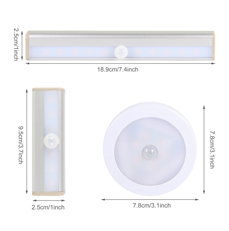 LED Night Lights Smart PIR Motion Sensor Wireless Night Lamps Bedroom Decor Light Detector Wall Decorative Lamp Cupboard Kitchen LED Night Lights Smart PIR Motion Sensor Wireless Night Lamps Bedroom Decor Light Detector Wall Decorative Lamp Cupboard Kitchen