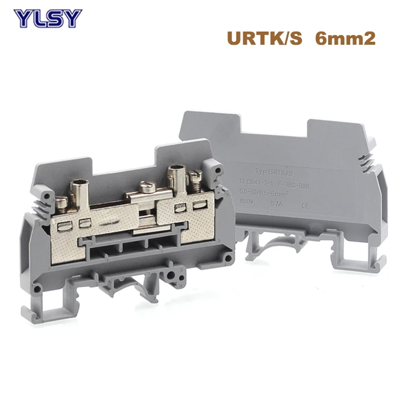10Pcs URTK/S Current Test Din Rail Screw Terminal Blocks Connector Wire Electrical Terminal Blocks URTK6S Morsettiera 57A 6mm2
10Pcs URTK/S Current Test Din Rail Screw Terminal Blocks Connector Wire Electrical Terminal Blocks URTK6S Morsettiera 57A 6mm2