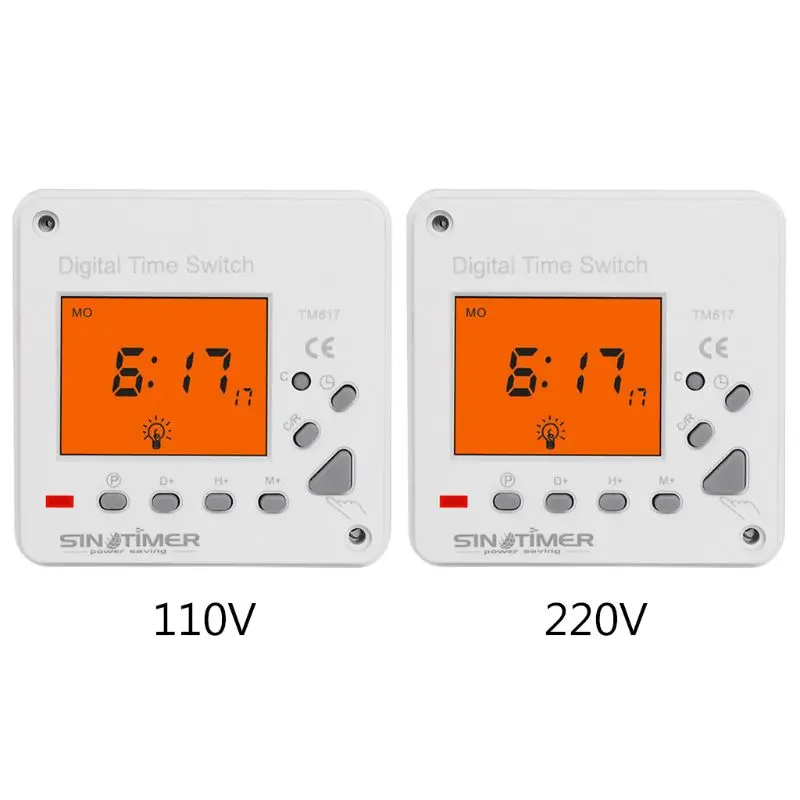 110V 220V AC Super Large LCD Display 7 Days Weekly Digital Electronic Timer Lighting Switch with backlight & cover
110V 220V AC Super Large LCD Display 7 Days Weekly Digital Electronic Timer Lighting Switch with backlight & cover
