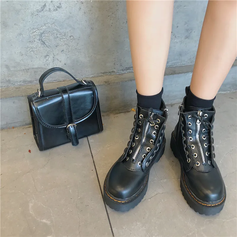 Lady Boots Shoes Zipper Round Toe Luxury Designer Lace Up Summer Booties Bootee Woman 2019 Martins For Women Ladies Med Mid
Lady Boots Shoes Zipper Round Toe Luxury Designer Lace Up Summer Booties Bootee Woman 2019 Martins For Women Ladies Med Mid