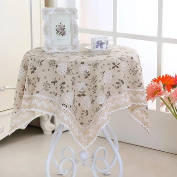 Rectangular Dining Table Cover Linen Tablecloth With Lace Trim Thick Tea Table Cloth Home Use Floral Decorative
Rectangular Dining Table Cover Linen Tablecloth With Lace Trim Thick Tea Table Cloth Home Use Floral Decorative