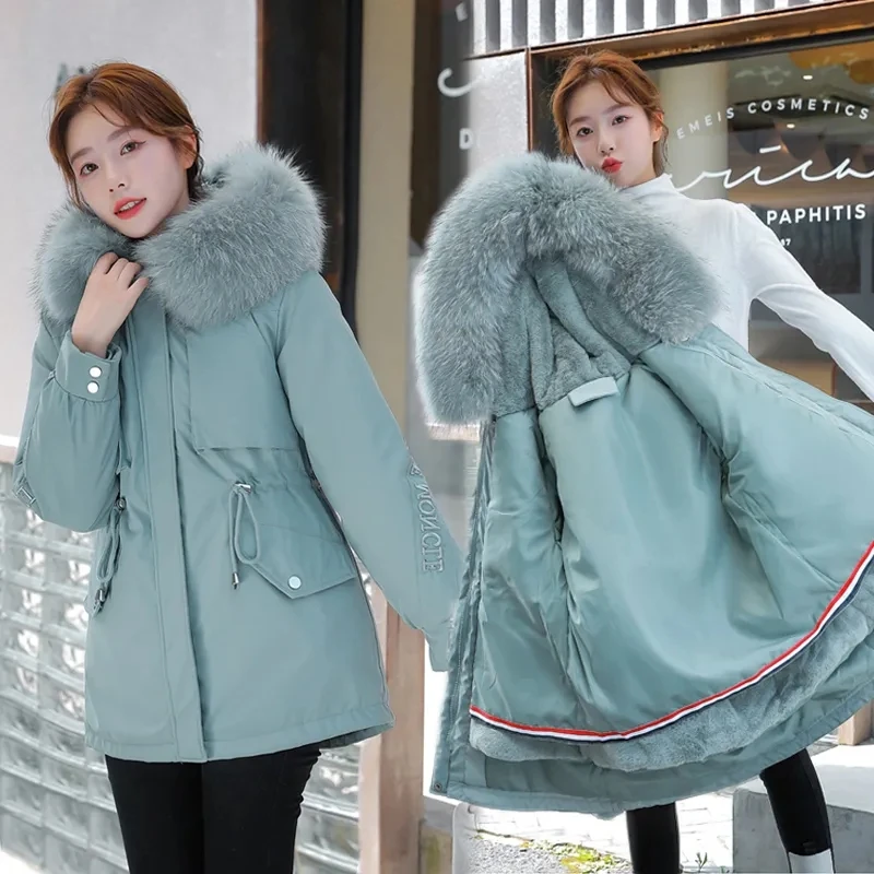 Winter Parkas Coat Women Padded Jacket Fashion Fur Hooded Parka Coat Detachable Liner Adjustable Waist Fur Collar Cotton Parkas
Winter Parkas Coat Women Padded Jacket Fashion Fur Hooded Parka Coat Detachable Liner Adjustable Waist Fur Collar Cotton Parkas