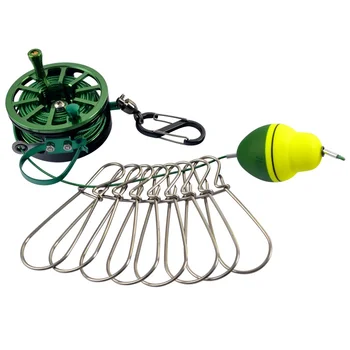 Fishing Lock Buckle With Coil Reel Stainless Steel Lanyard Live Fish Locks Belt Fishing Tackle Stringer Fishing Floats Reel KT01
Fishing Lock Buckle With Coil Reel Stainless Steel Lanyard Live Fish Locks Belt Fishing Tackle Stringer Fishing Floats Reel KT01