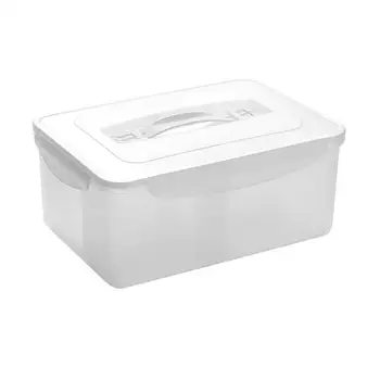 1PC Storage Box Convenient Sealed Washable Storage Box Preservation Container 4 Compartments with Lids for Home Kitchen Office
1PC Storage Box Convenient Sealed Washable Storage Box Preservation Container 4 Compartments with Lids for Home Kitchen Office
