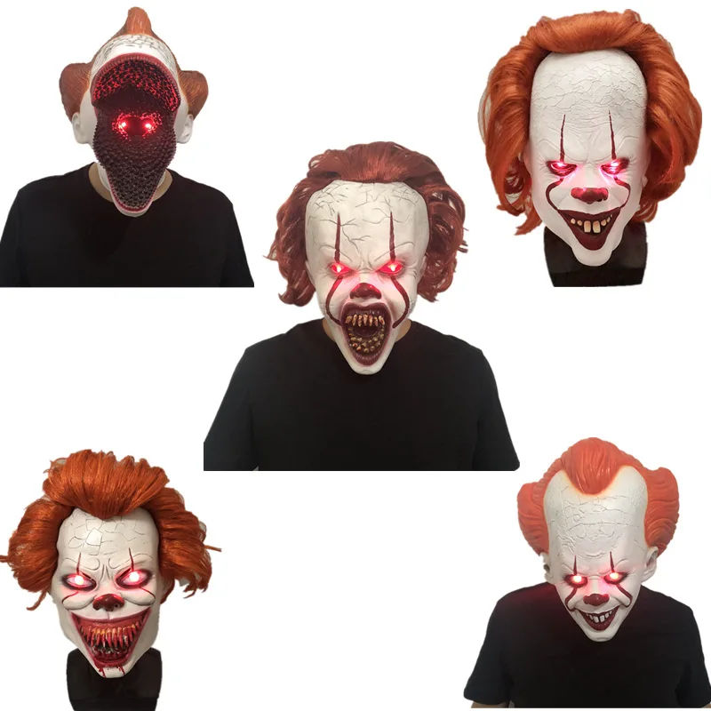 NECA Joker Pennywise LED Mask 2019 Stephen King's It 2 Horror Cosplay Latex Masks Helmet Clown Halloween Party Figure Gift Toy
NECA Joker Pennywise LED Mask 2019 Stephen King's It 2 Horror Cosplay Latex Masks Helmet Clown Halloween Party Figure Gift Toy