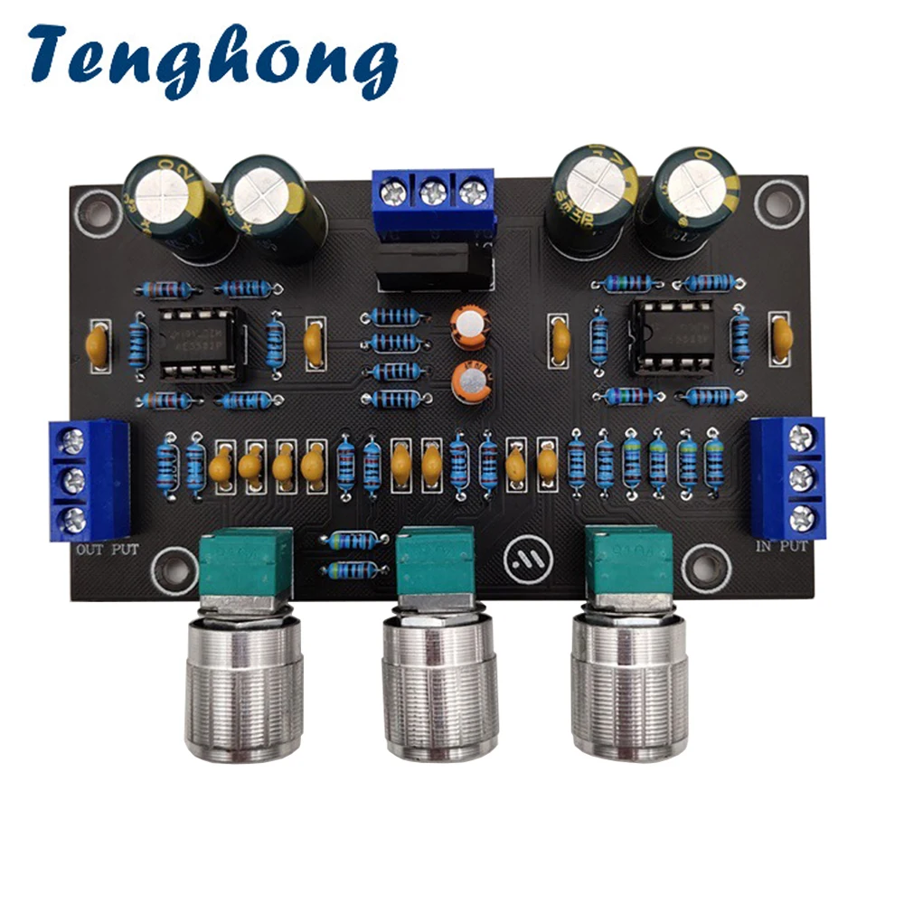 Tenghong NE5532 HIFI Preamplifier Volume Tone Control Board Tone Amplifier Preamp Board Dual Op Amp With Bass Volume Adjustment
Tenghong NE5532 HIFI Preamplifier Volume Tone Control Board Tone Amplifier Preamp Board Dual Op Amp With Bass Volume Adjustment