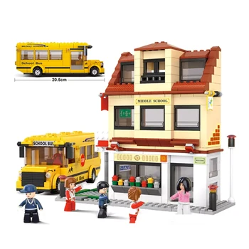 Sluban City Series Yellow School Campus Bus CVS Set Figures Key Ring DIY Model Educational Building Blocks Toy for Children Gift
Sluban City Series Yellow School Campus Bus CVS Set Figures Key Ring DIY Model Educational Building Blocks Toy for Children Gift