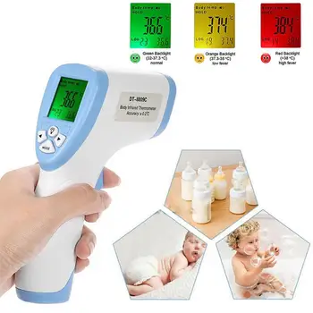 AN201 Digital Infrared Thermometer Baby Adult Forehead Non-Contact Infrared Thermometer Safe Distance With LCD Backlight
AN201 Digital Infrared Thermometer Baby Adult Forehead Non-Contact Infrared Thermometer Safe Distance With LCD Backlight