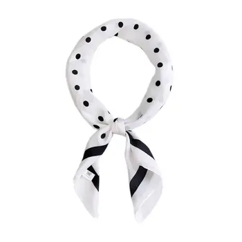 70x70cm 70x70cm Women Korean Faux Silk Square Neck Bag Scarf Sweet Candy Color Retro Polka Dot Printed Stripes Edge Bandana Lady 
70x70cm 70x70cm Women Korean Faux Silk Square Neck Bag Scarf Sweet Candy Color Retro Polka Dot Printed Stripes Edge Bandana Lady