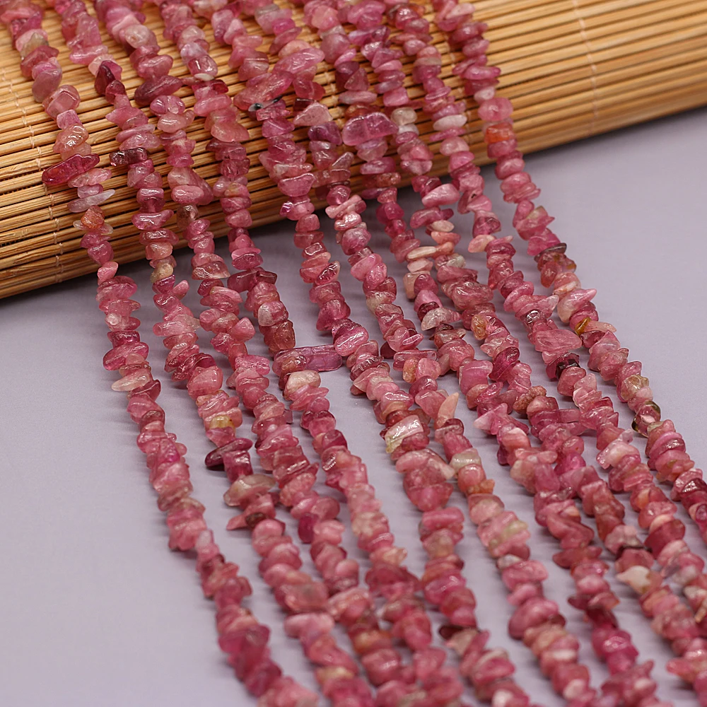 Genuine Natural Pink Tourmaline Stone Beads Irregular Gravel Chip Beads for DIY Charm Bracelet Necklace Jewelry Making Gift 15''
Genuine Natural Pink Tourmaline Stone Beads Irregular Gravel Chip Beads for DIY Charm Bracelet Necklace Jewelry Making Gift 15''