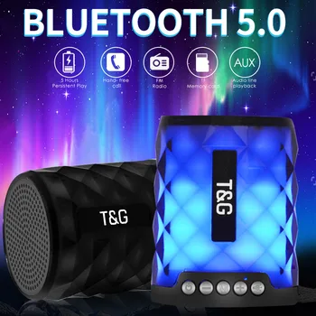 TG155 Colorful Led Bluetooth Speaker Portable Outdoor Bass Loudspeaker Wireless Mini Column Support TF card FM Stereo HiFi Boxes
TG155 Colorful Led Bluetooth Speaker Portable Outdoor Bass Loudspeaker Wireless Mini Column Support TF card FM Stereo HiFi Boxes